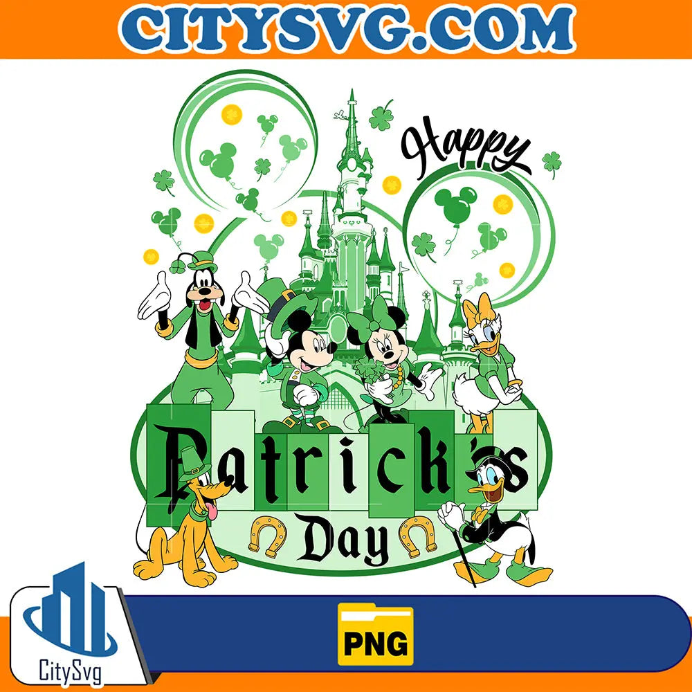 MickeyFriendsHappyStPatricksDayPng