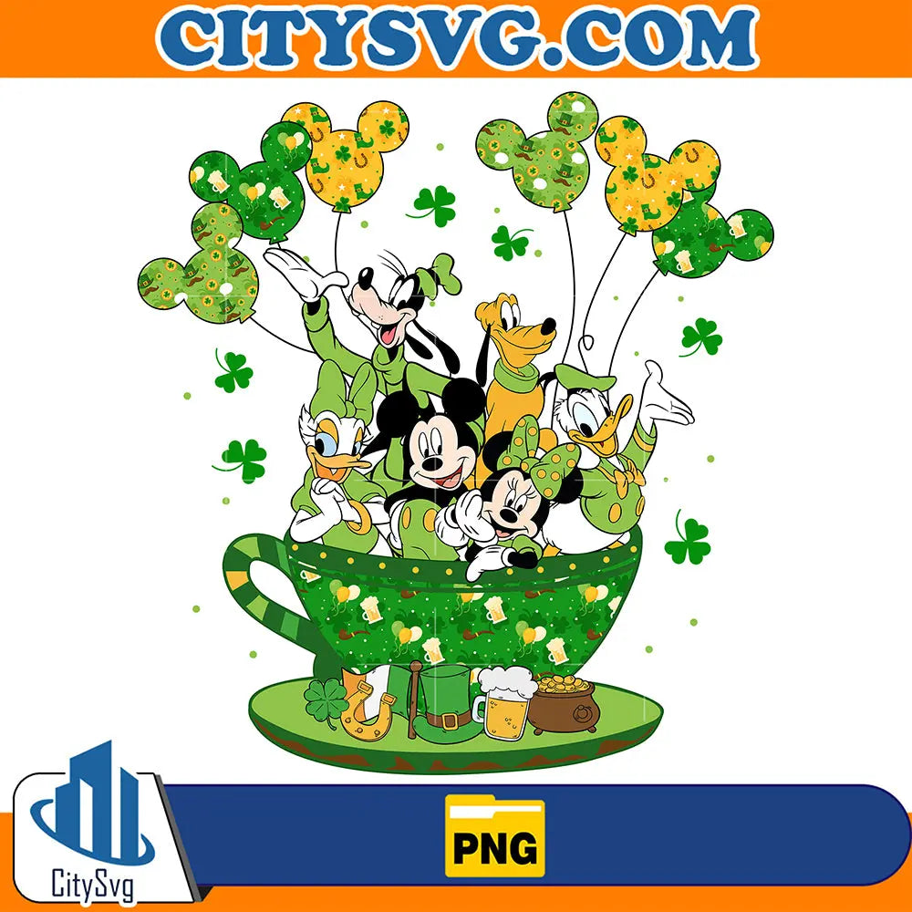 MickeyFriendsIrishLuckyPatrick_sDayPng_2