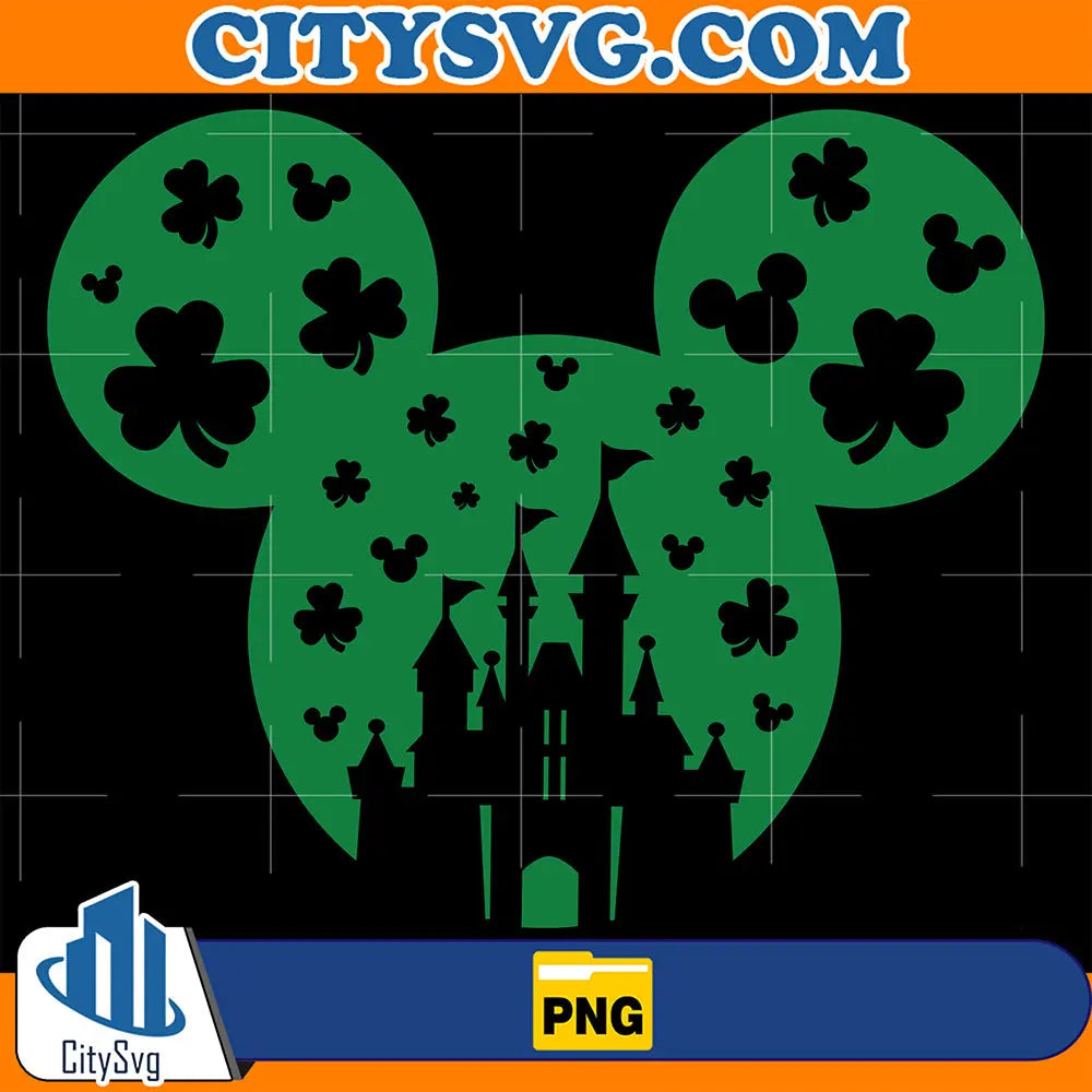 MickeyMouseCastleStPatricksDayPng