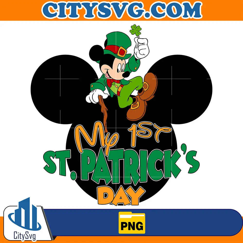 MickeyMy1stStPatricksDayPng