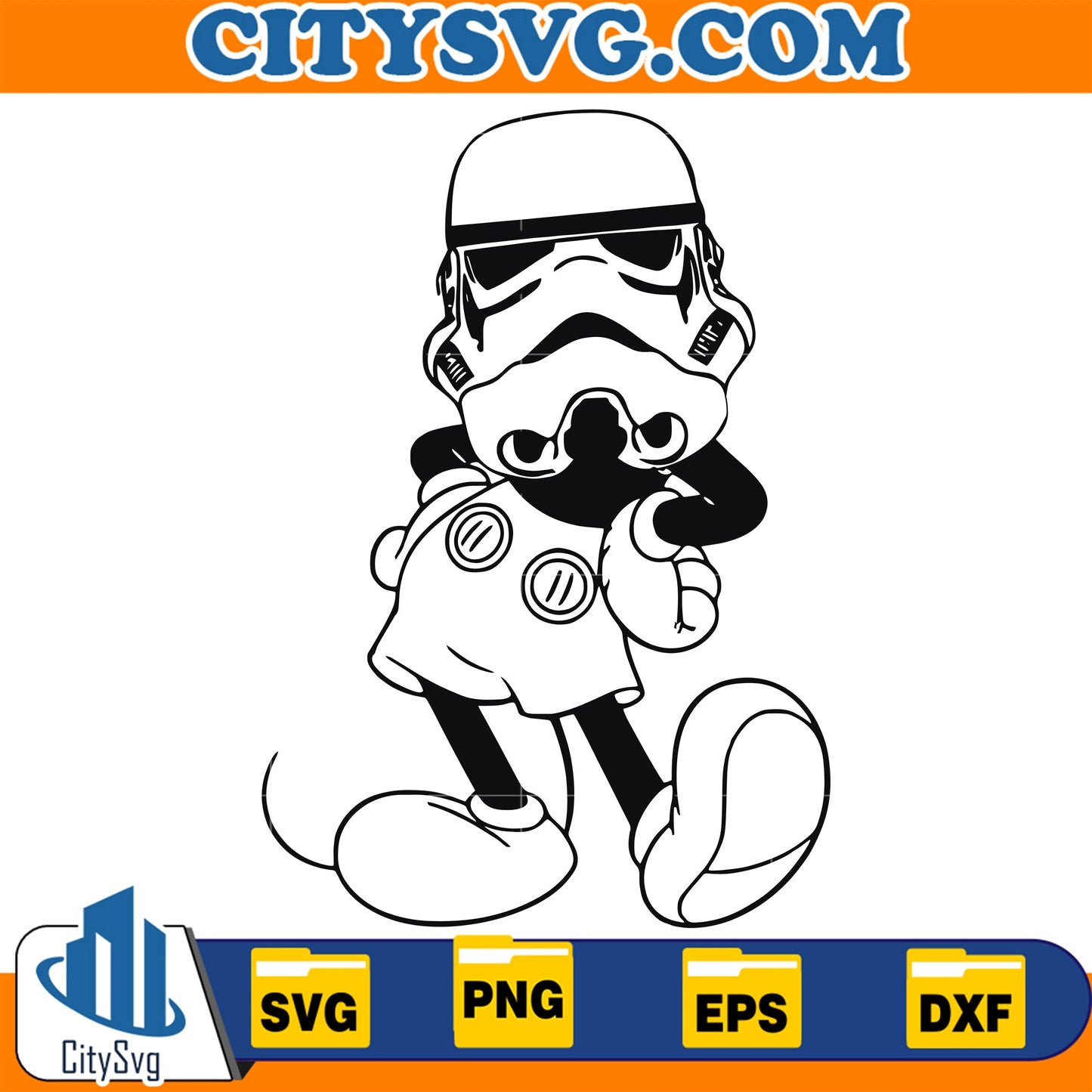 Mickey Stormtrooper Svg CitySvg