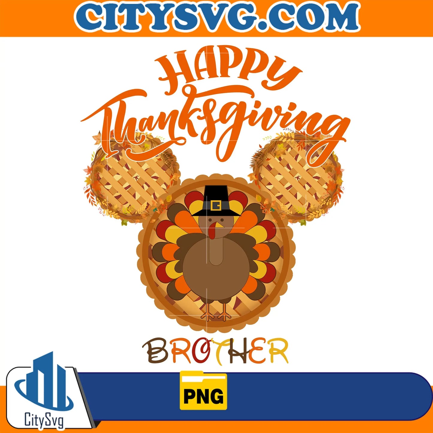 MickeyTukeyHappyThanksgivingBrotherPng
