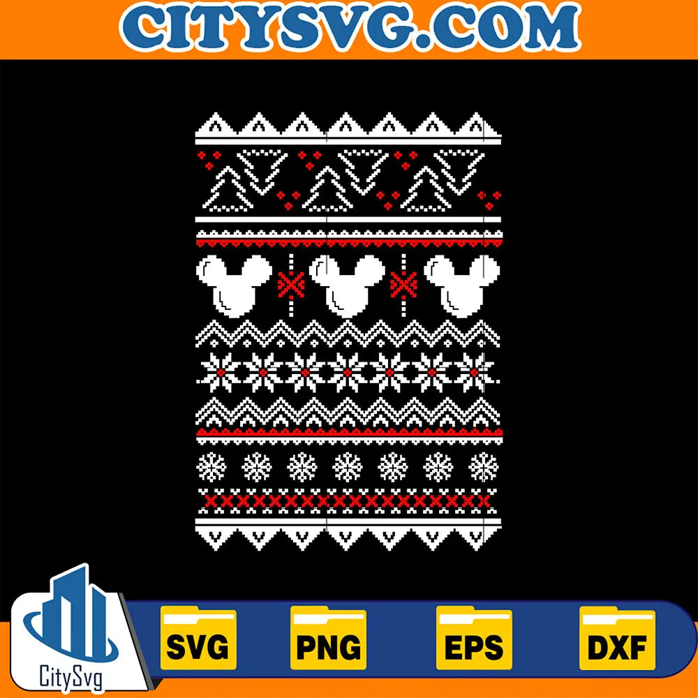 MickeyUglyChristmasSvg