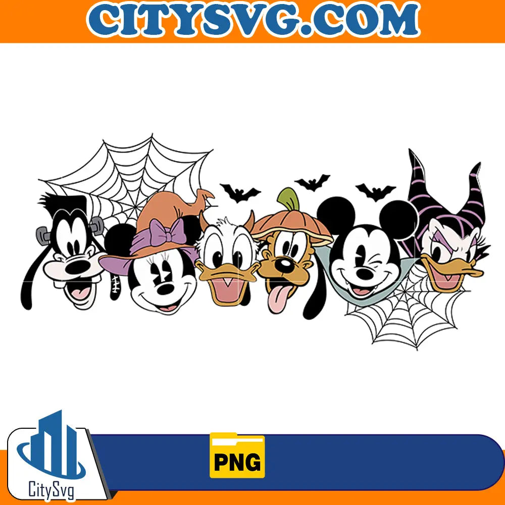 Mickey & Firends Halloween Png CitySvg