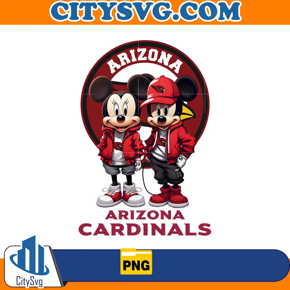 Mickey Minnie Arizona Cardinals Png
