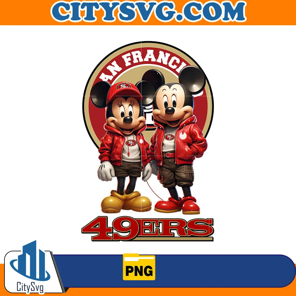 Mickey Minnie San Francisco 49ers Png