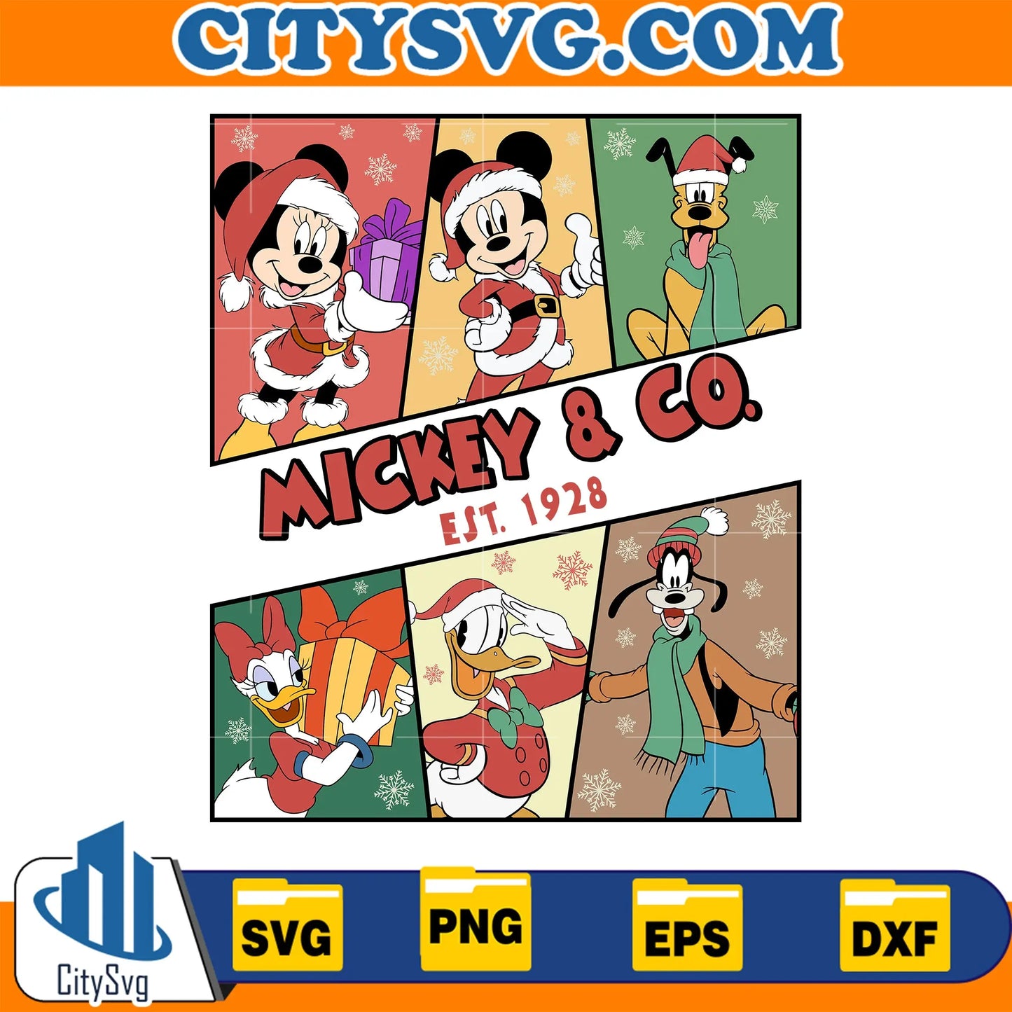 MickeyandFriendsMerryXmasChristmasSvg