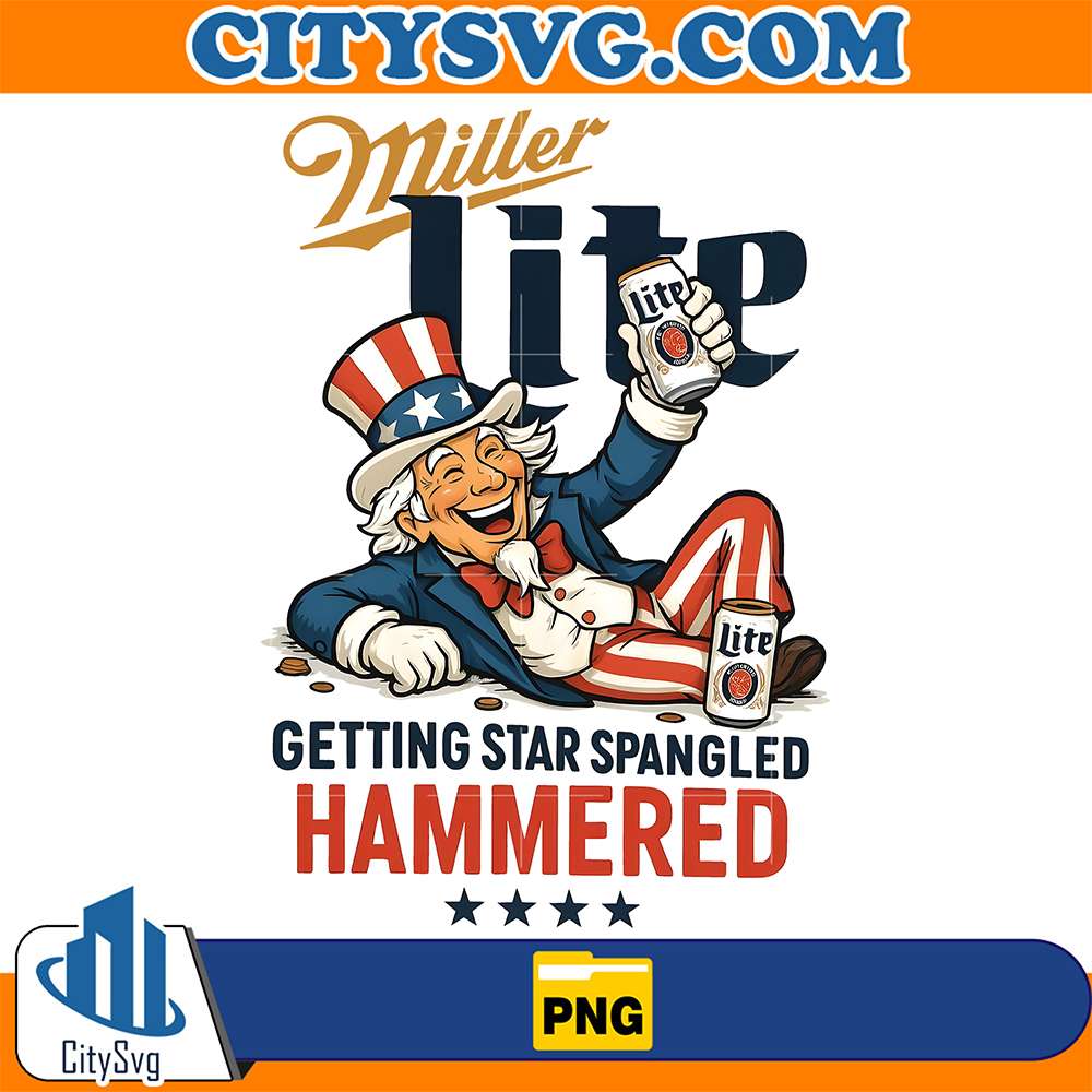 Miller-Lite-Getting-Star-Spangled-Hammered-Png