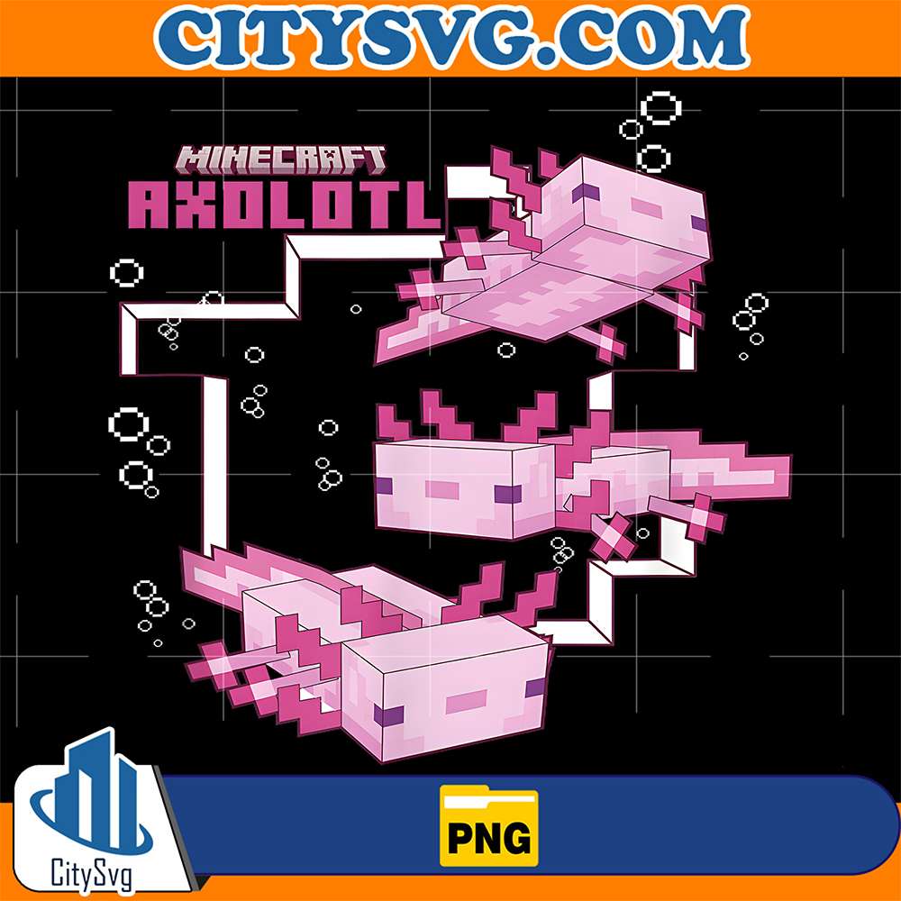Minecraft-Pink-Axolotl-Pond-Png