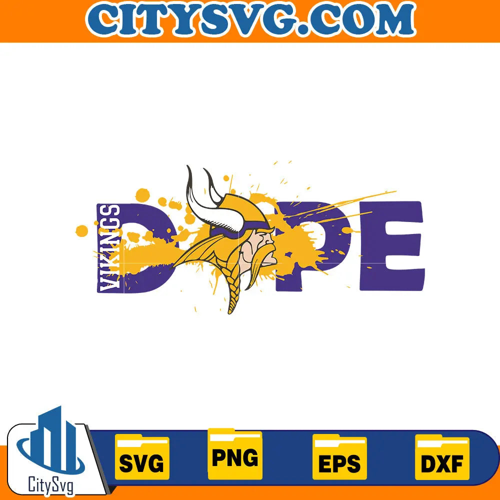 Dope Minnesota Vikings Svg CitySvg