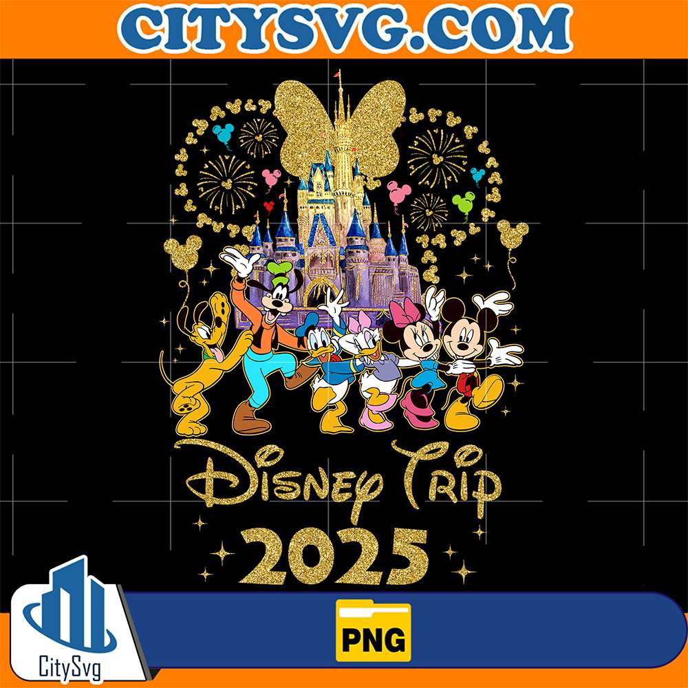 Minnie-Mouse-Disneyland-Trip-Family-2025-Png