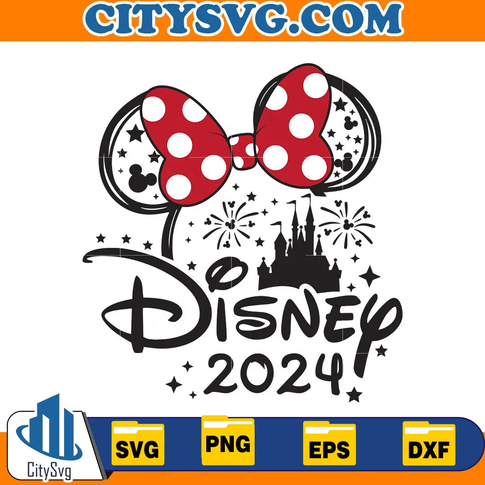 Minnie Disney 2024 svg CitySvg