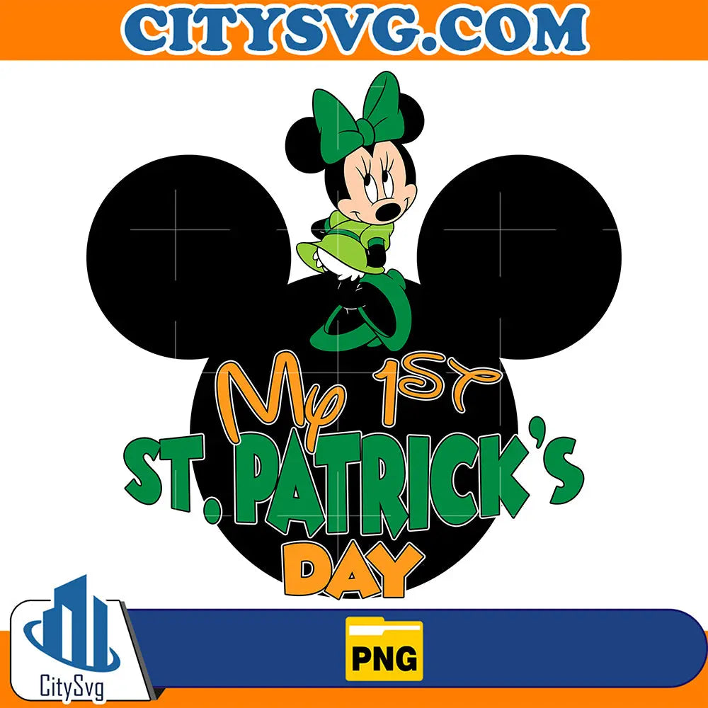 MinnieMouseMy1stStPatricksDayPng