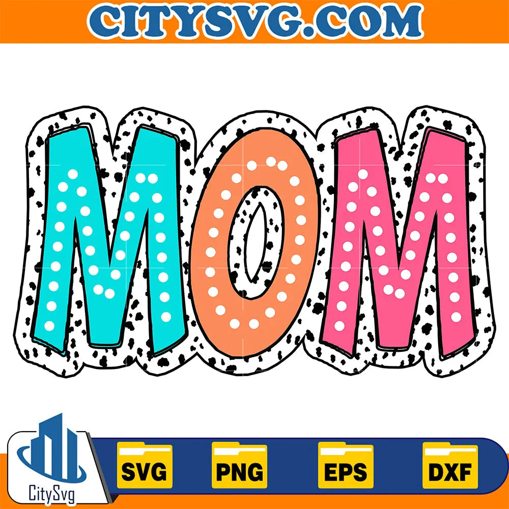 MomBrightDoodleDalmatianDotsSvg