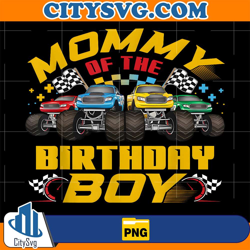 Mommy-Of-The-Birthday-Boy-Monster-Truck-Png