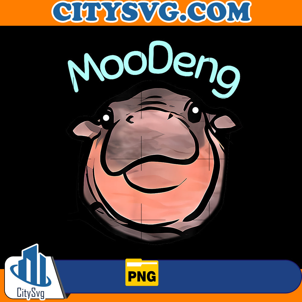 Cartoon Moo Deng Png CitySvg