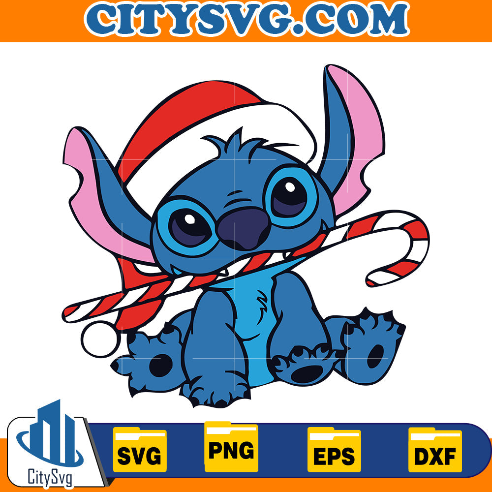 Merry Stitchmas Candy Svg CitySvg