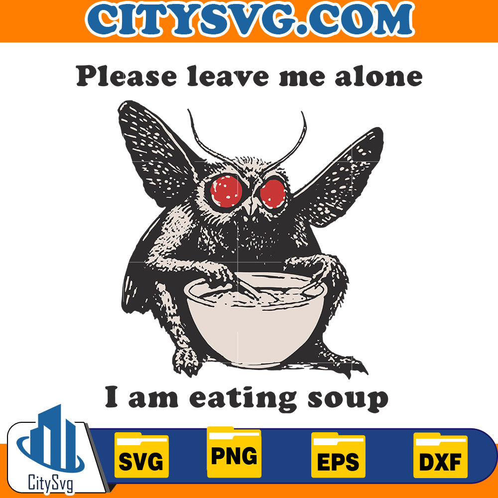 Mothman Eating Soup Svg CitySvg