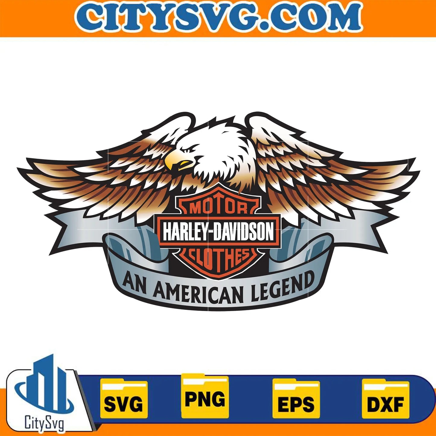 MotorHarleyDavidsonClothesAnAmericanLegendSvg