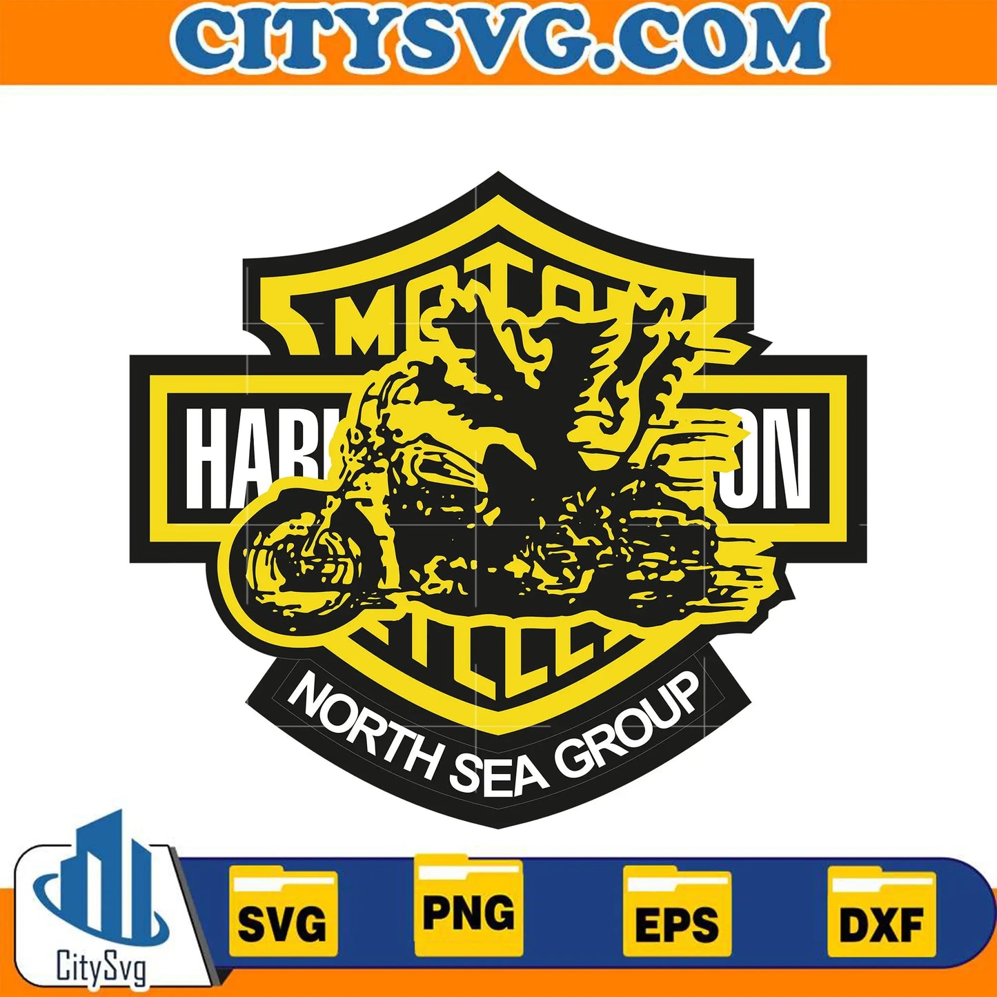 MotorHarleyDavidsonCyclesNorthSeaGroupSvg