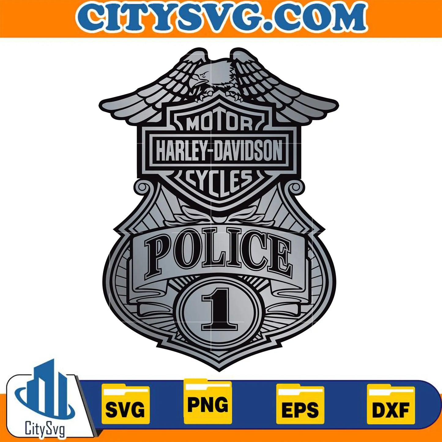 MotorHarleyDavidsonCyclesPolice1Svg