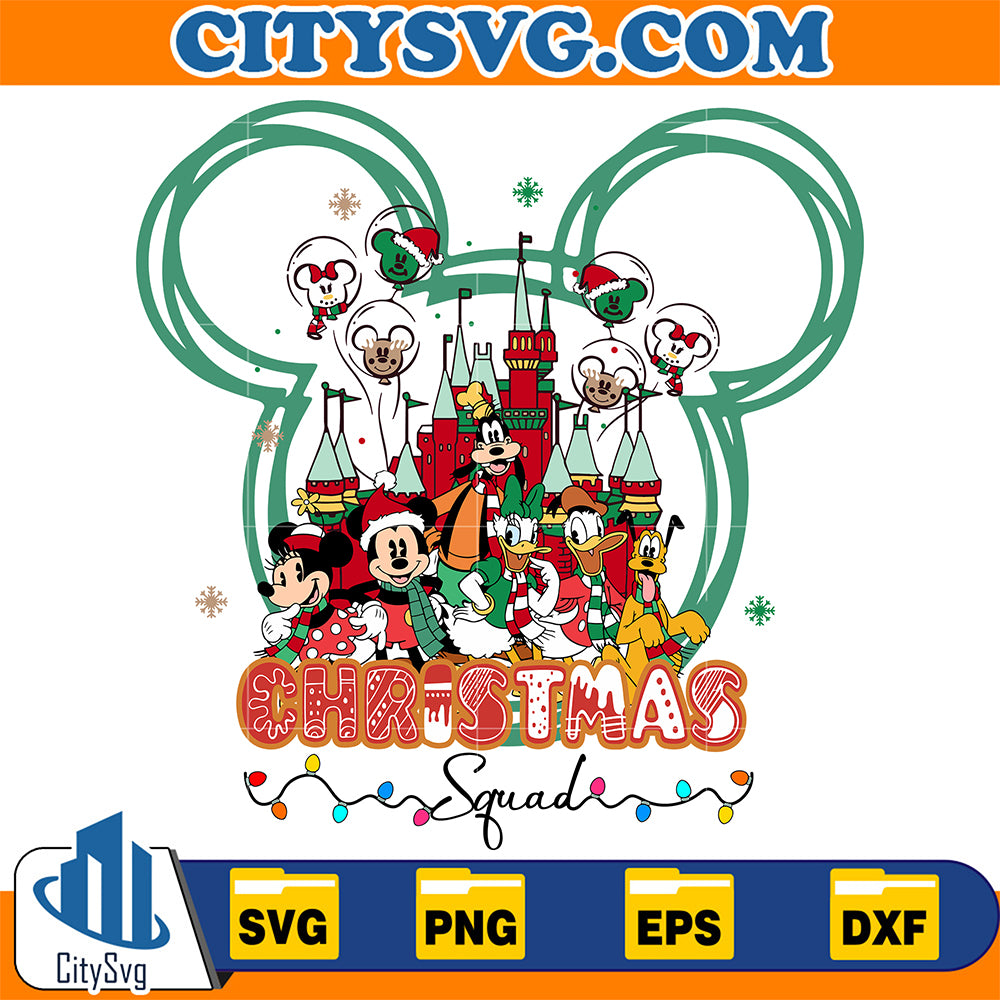 Mouse-And-Friends-Christmas-Squad-Svg