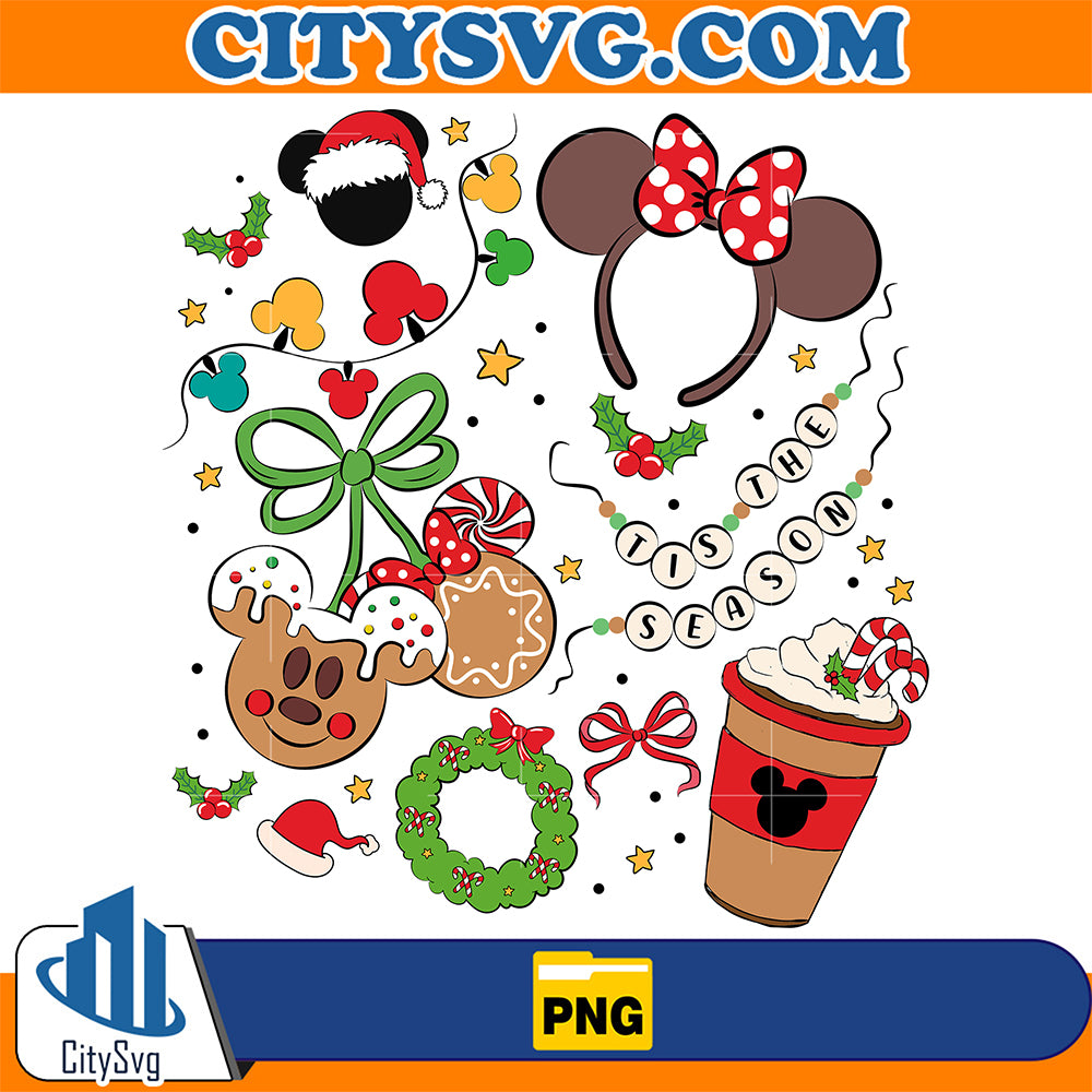 Mouse-Christmas-Coquette-Bow-Christmas-Png