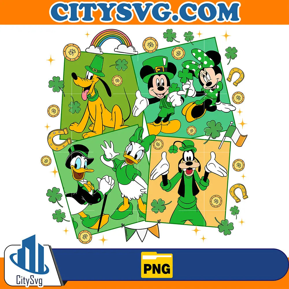 MouseAndFriendsSaintPatrick_sDayPng