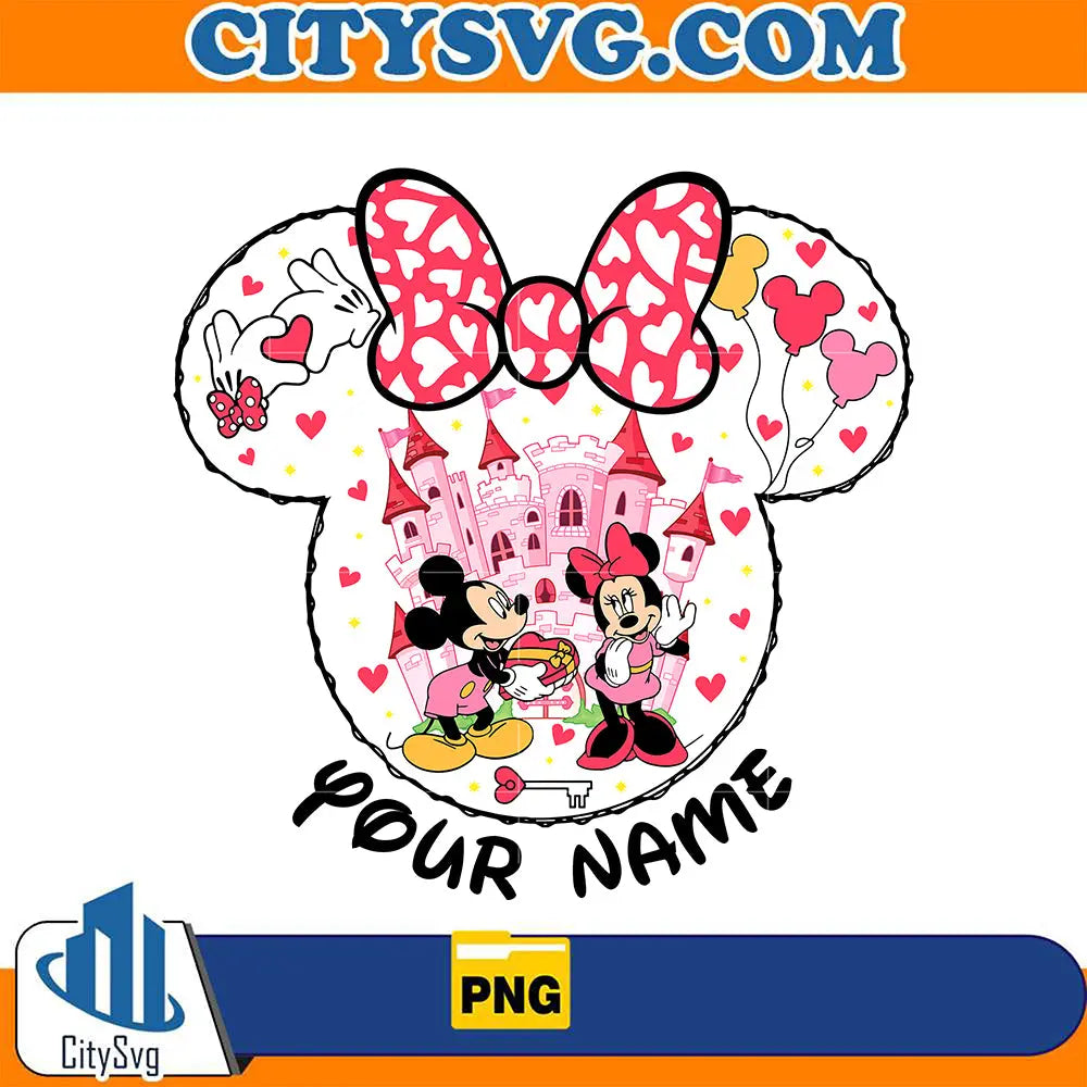 MouseMinnieYourNameLoveValentinePng
