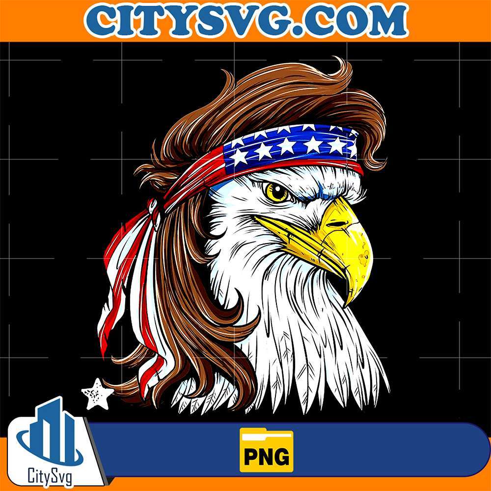 Mullet-America-4th-Of-July-Bald-Eagles-Merica-Usa-Flags-Png