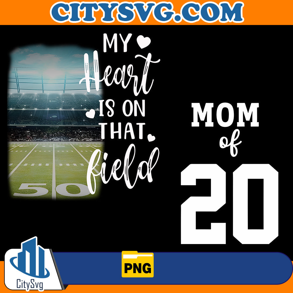 My heart is on that field Png CitySvg