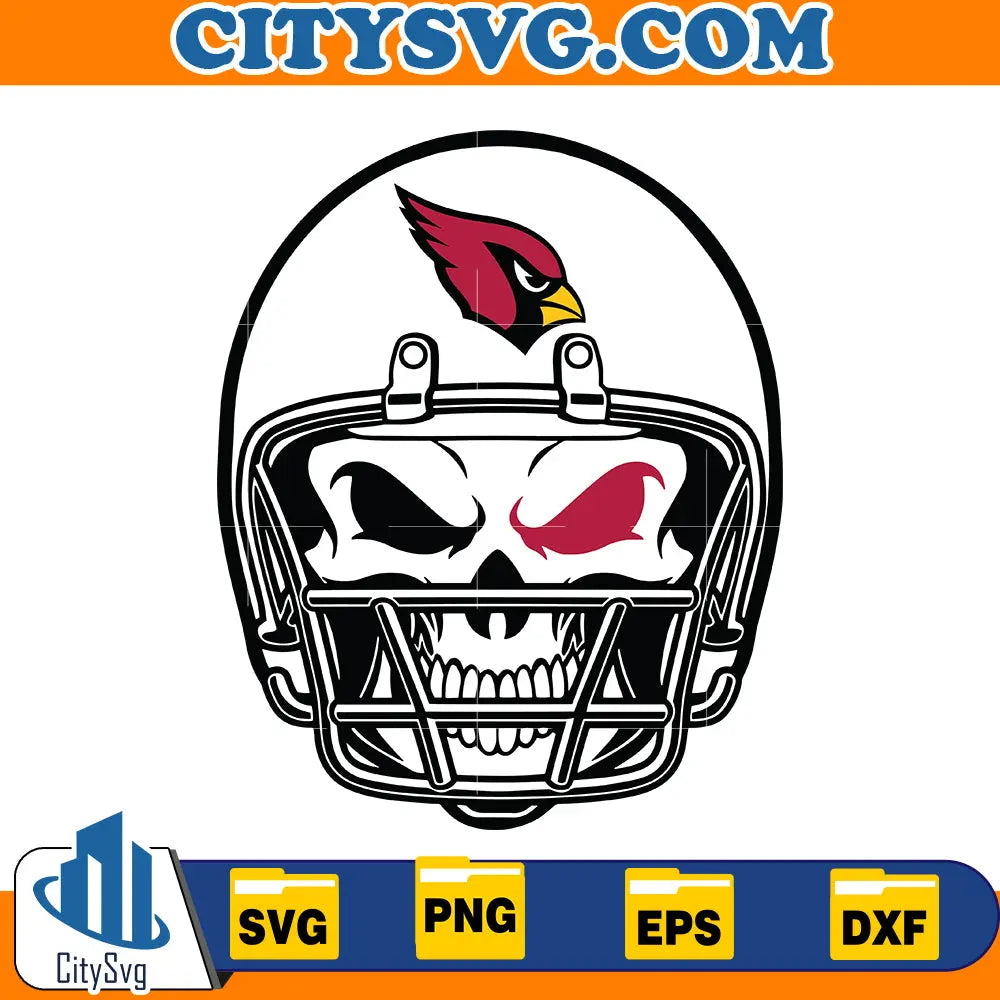 Skull Arizona Cardinals Svg CitySvg