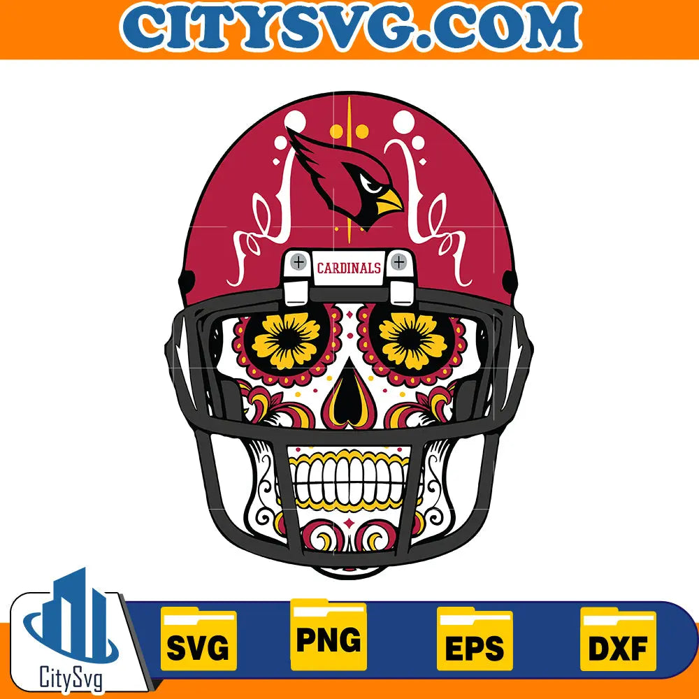Skull Arizona Cardinals Svg CitySvg
