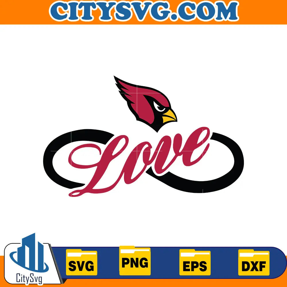 Love Arizona Cardinals Svg CitySvg