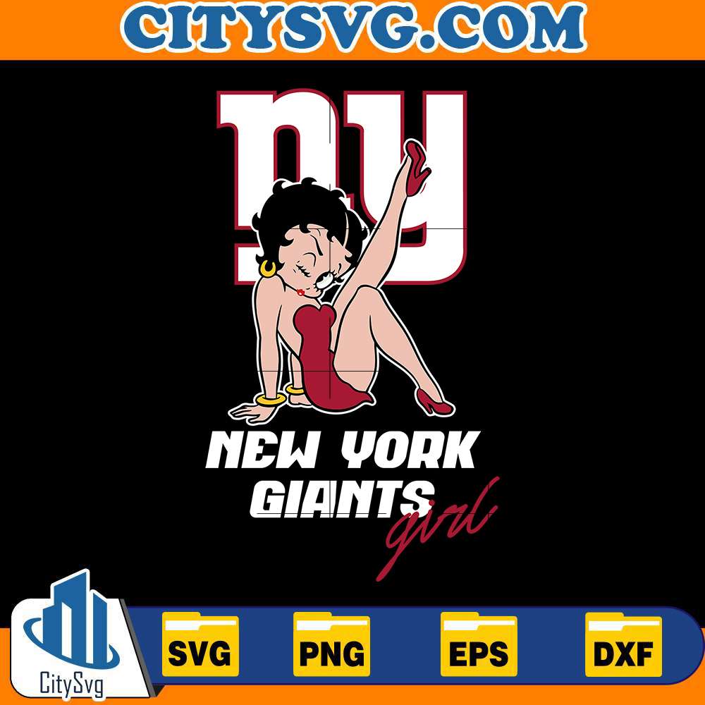 New-York-Giants-Betty-Boop-Svg