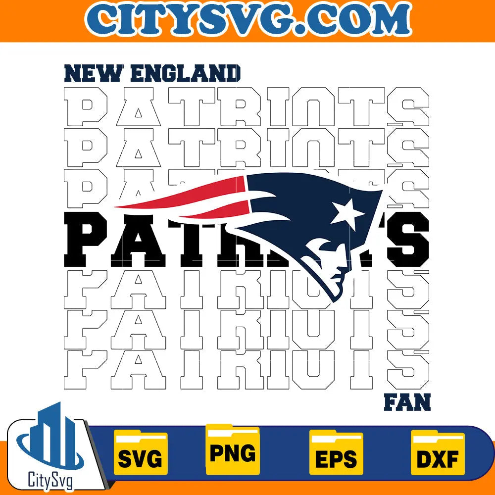 New England Patriots Svg CitySvg