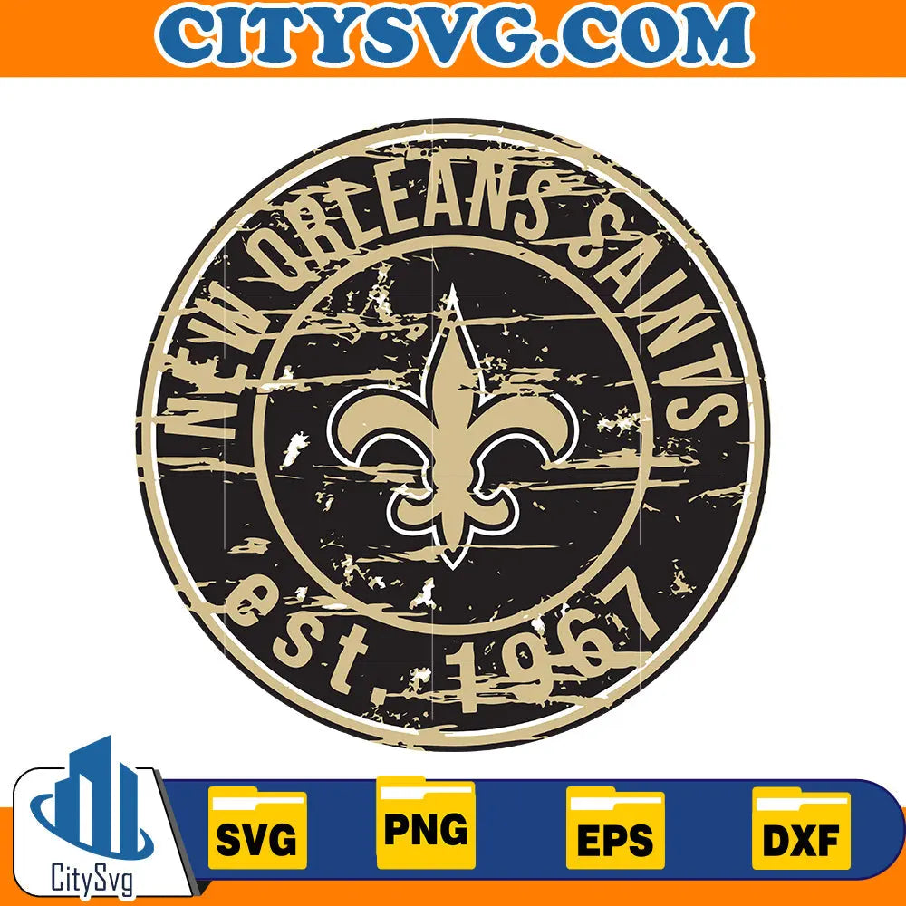 New Orleans Saints Svg CitySvg