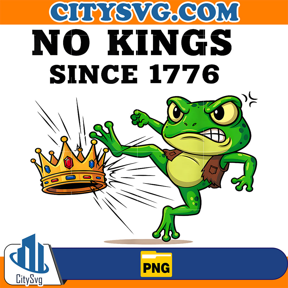 No-Kings-Since-1776-Frog-Protest-Png