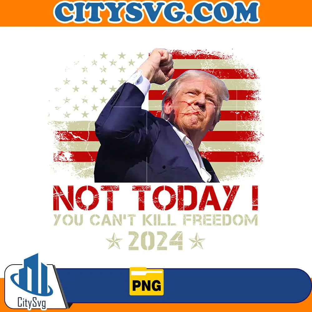 Not today you can’t kill freedom Png CitySvg