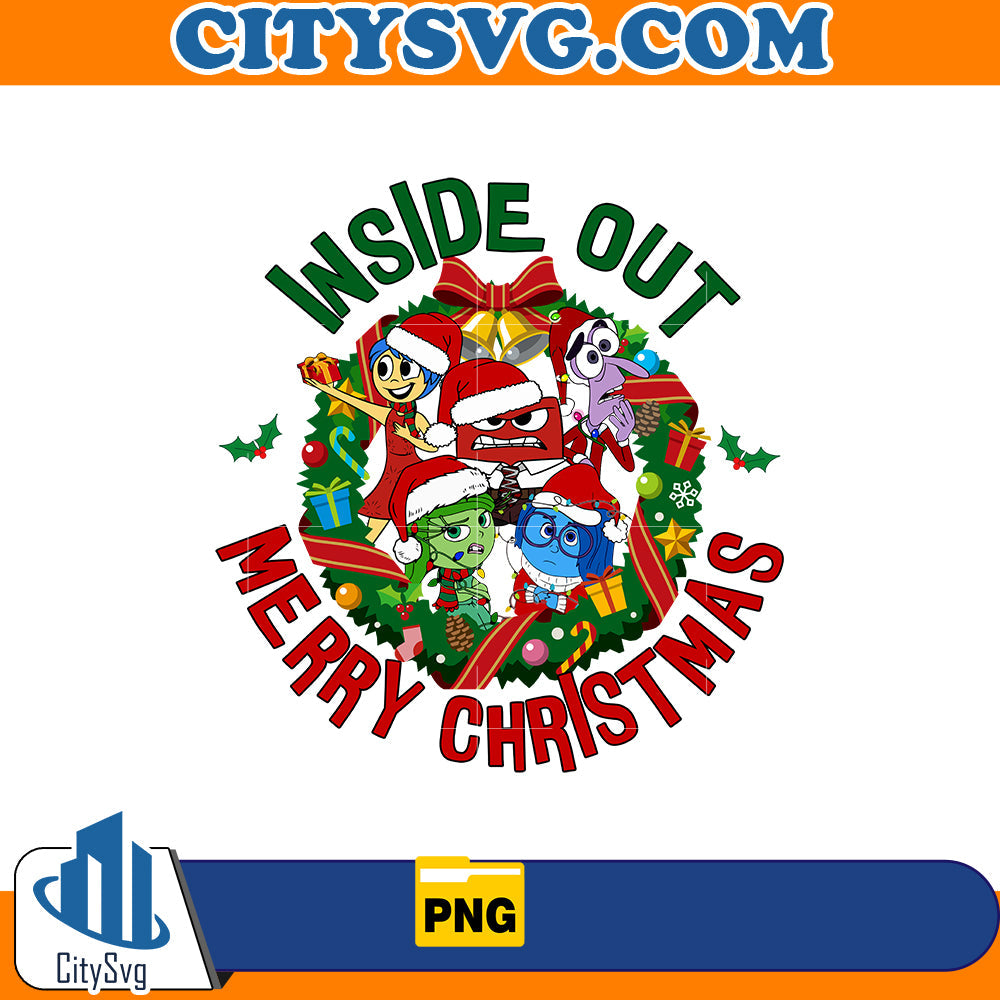 Inside Out Merry Christmas Png CitySvg
