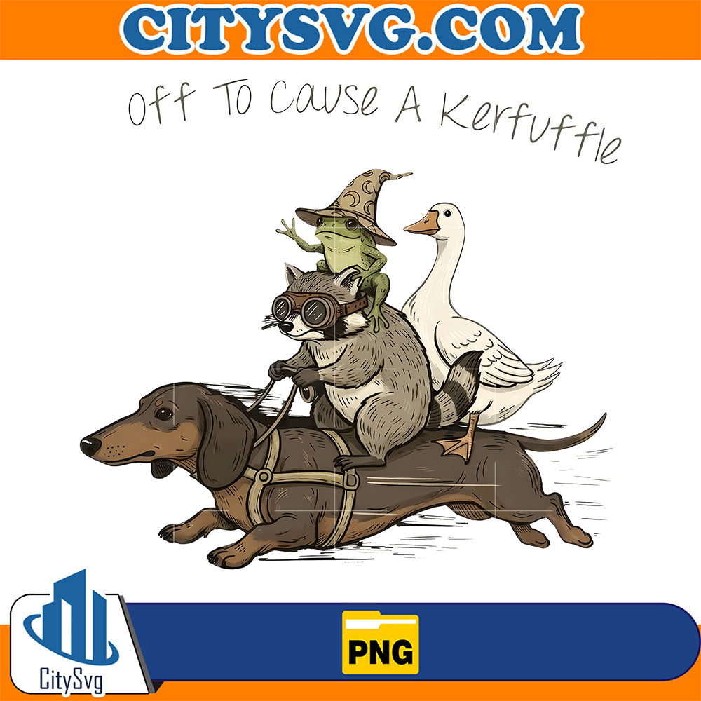 Off-To-Cause-A-Keuffle-Png
