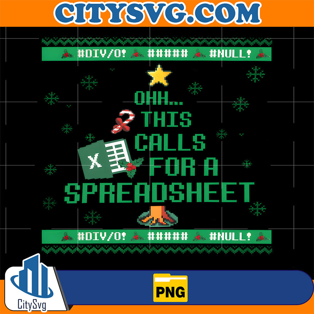 Oh-This-Calls-For-A-Spreadsheet-Christmas-Sweater-Excel-Ugly-Png