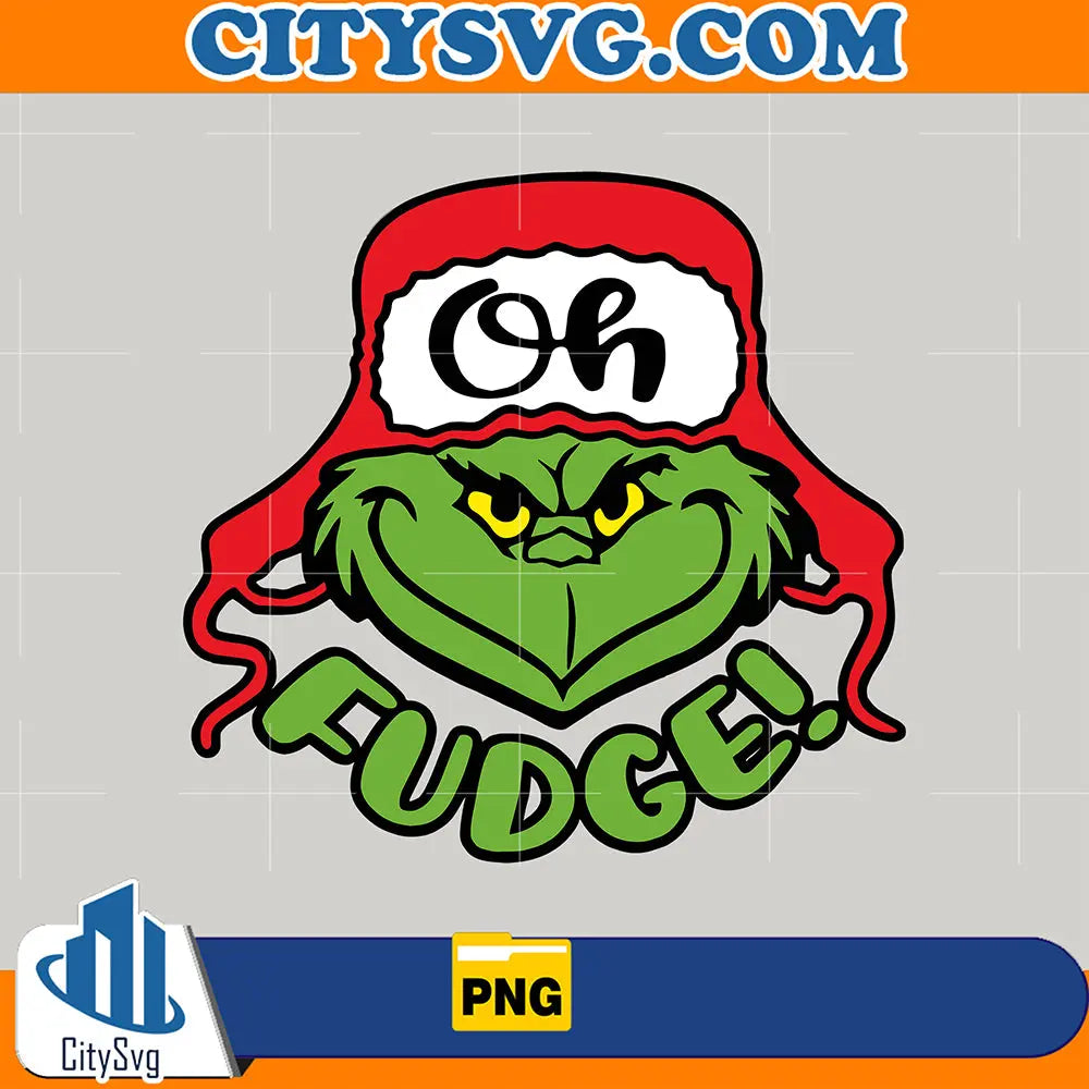 OhFudgeFunnyGrinchChristmasPng