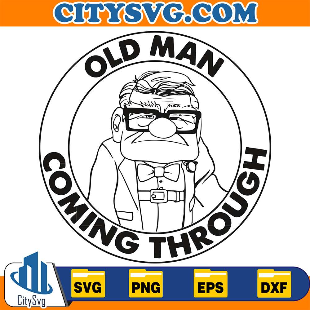 Old-Man-Coming-Through-Disney-Up-Svg