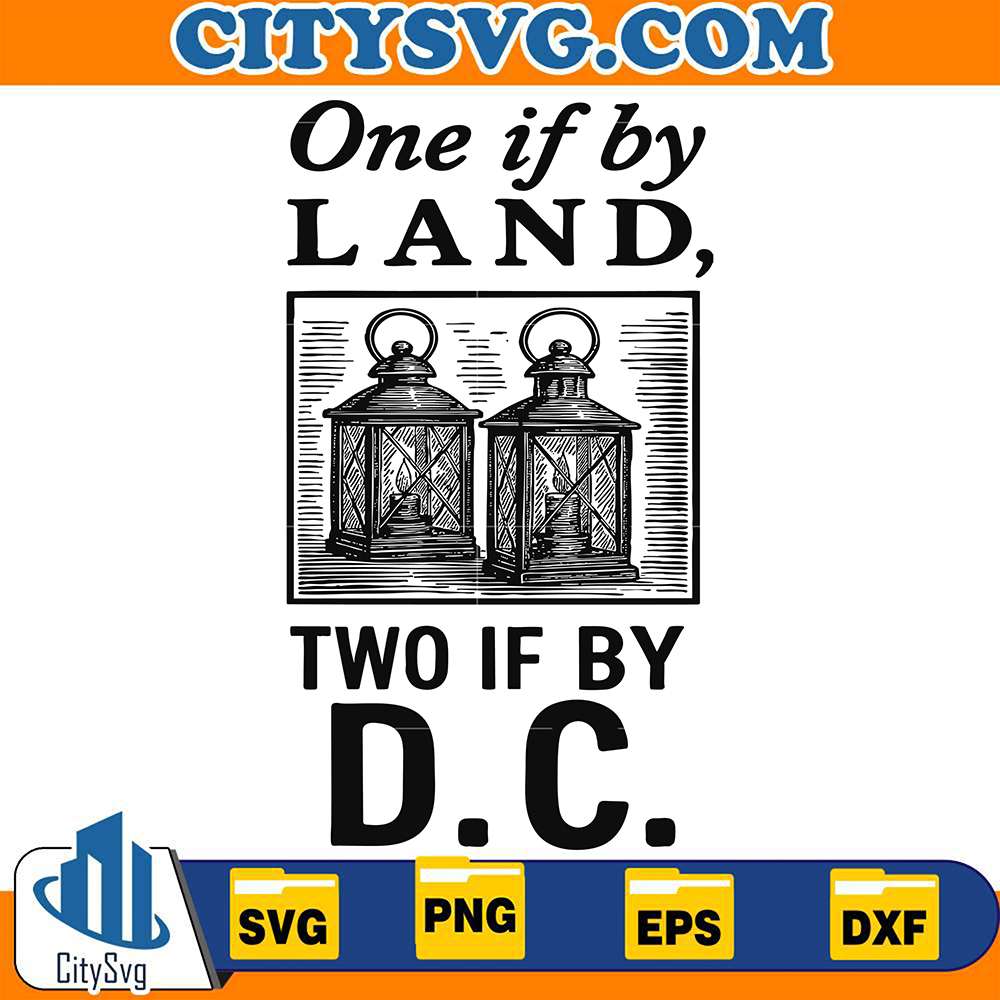 One-If-By-Land-Two-if-by-D-C-Svg