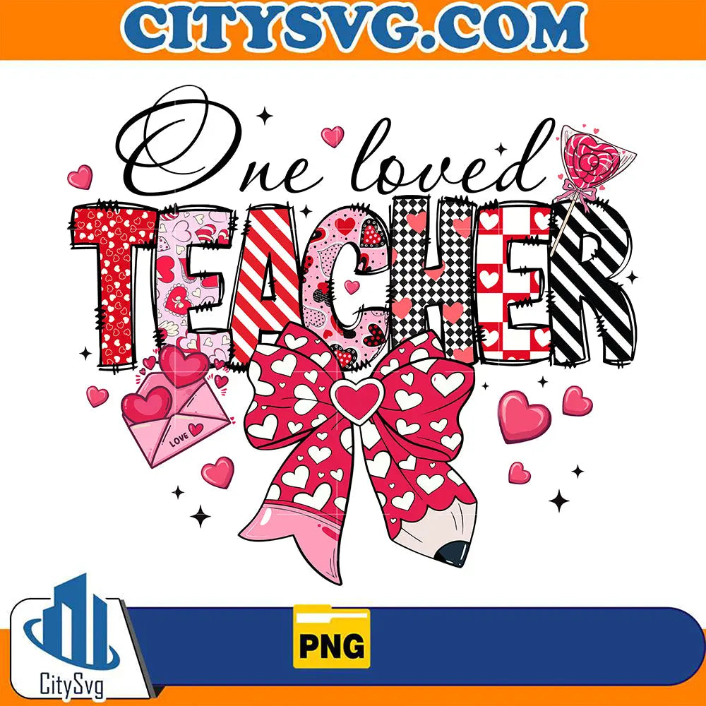 OneLovedTeacherCoquetteValentinePng