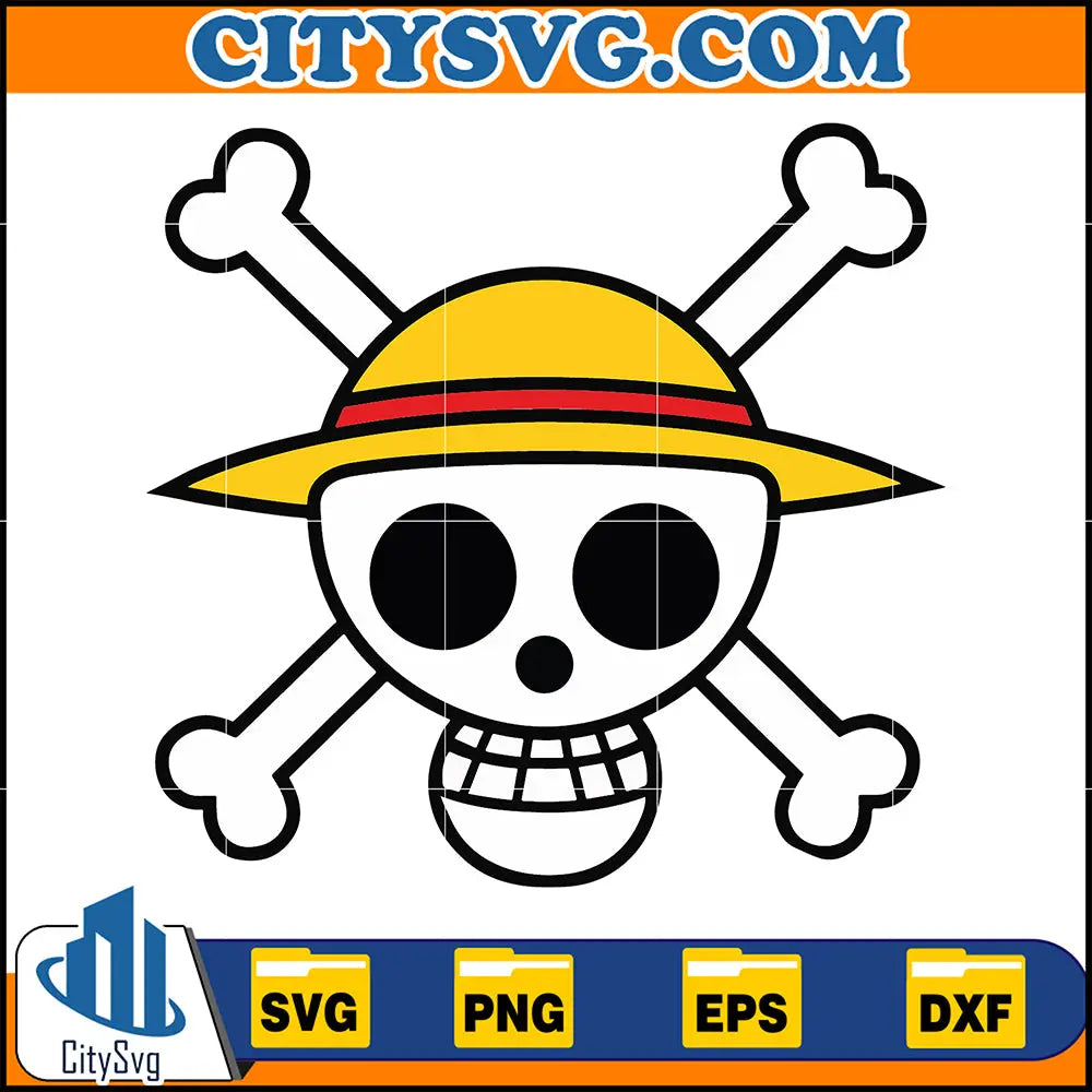 StrawHatPirateOnePieceSvg