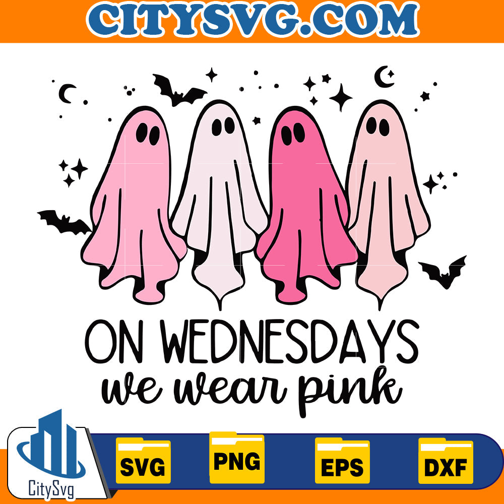 On wednesday we wear Pink Svg CitySvg
