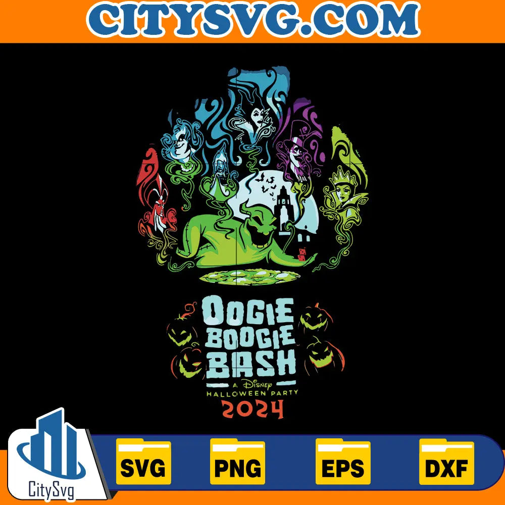 Oogie Boogie And Villains Oogie Boogie Bash 2024 Svg CitySvg