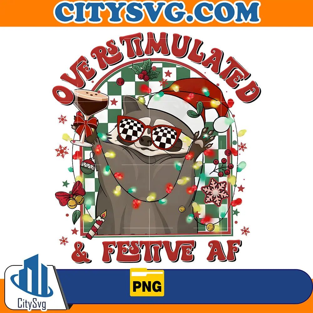 Overstimulated_FestiveAfRaccoonChristmasPng
